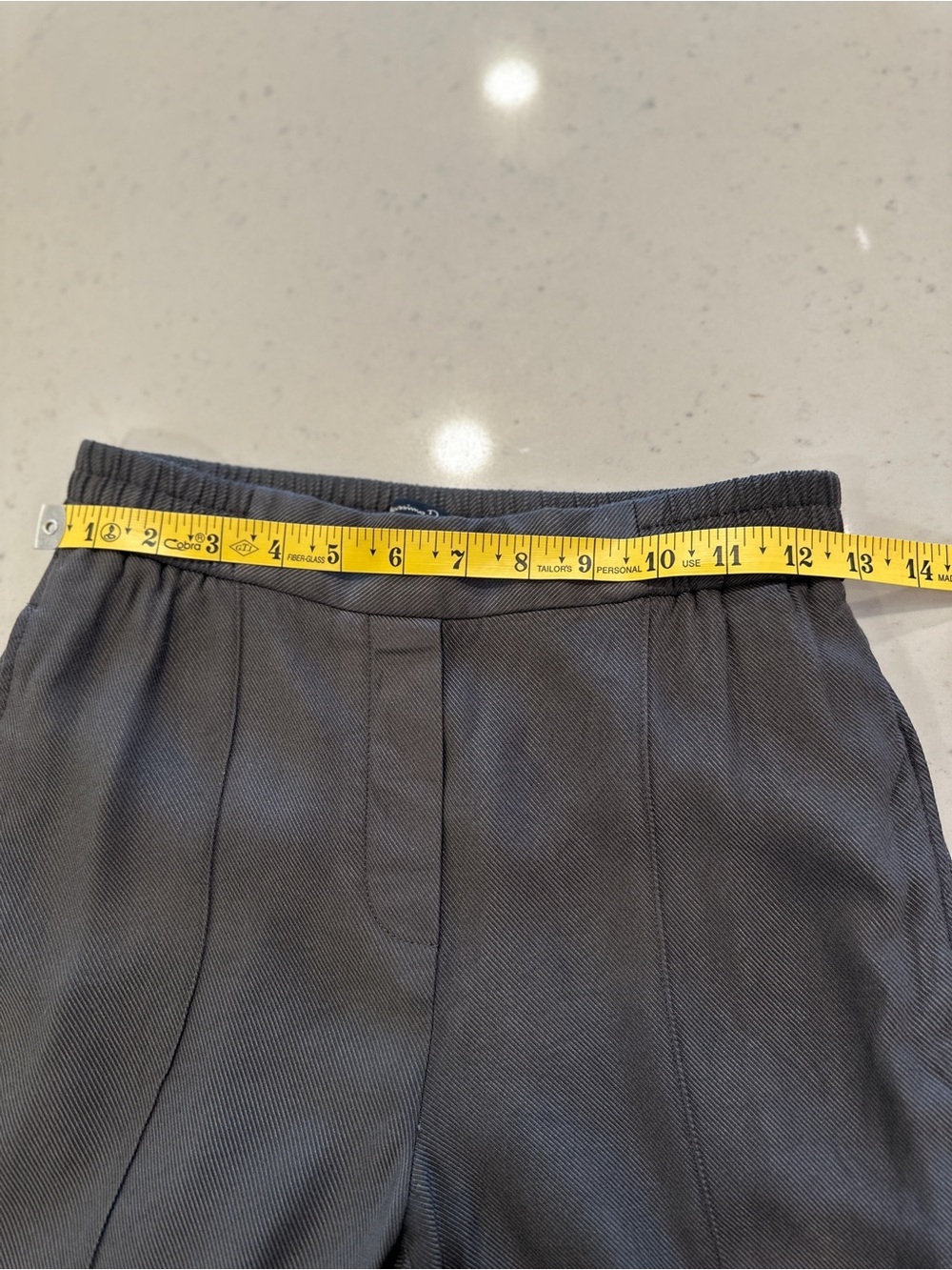 NWOT Massimo Dutti Linen Blend Trouser Pant Size 2 Light Gray - Picture 8 of 10